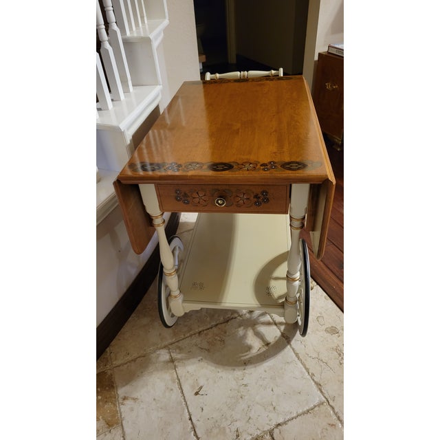 Ethan Allen 1970s Vintage Ethan Allen Tea Cart For Sale - Image 4 of 12