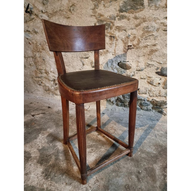 Antique French Beechwood Chair, Early 1900s For Sale - Image 4 of 17