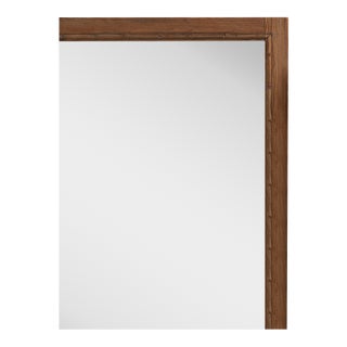 1900-1909 France Weathered Honey Oak Oak Wall Mirror For Sale