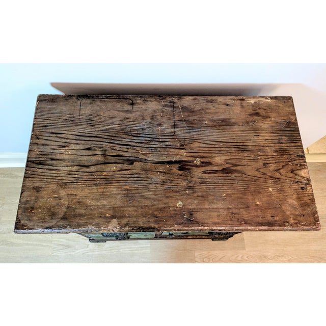 American 19th Century Antique Primitive Cabinet Dry Sink Washstand Cupboard For Sale - Image 3 of 18