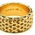 Vintage 14k Gold Basket-Weave Cigar Band Ring, Size 9 For Sale In Miami - Image 6 of 9