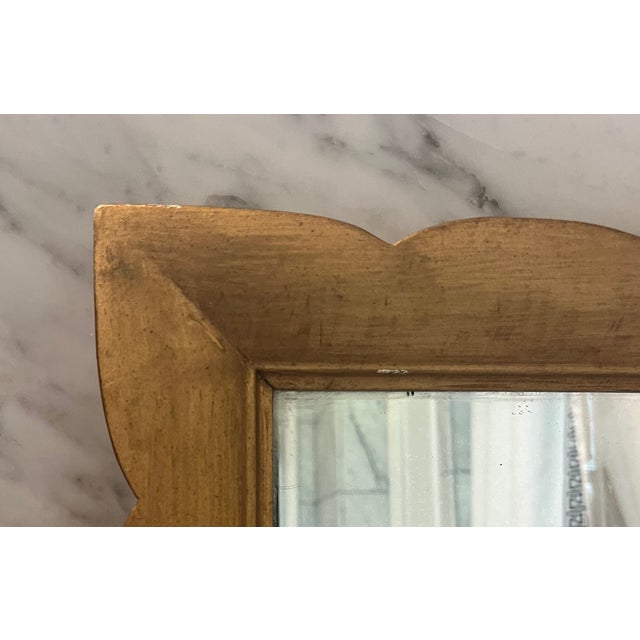 Vintage Gold Scallop Framed Mirror For Sale In Saint Louis - Image 6 of 7