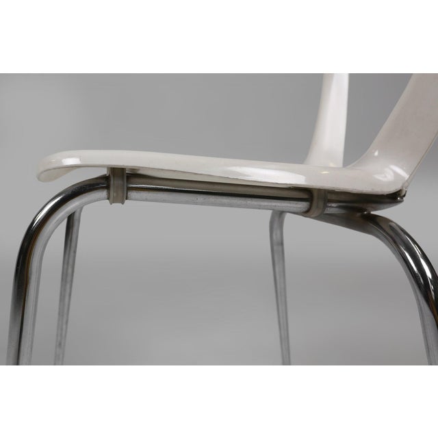 1960s Vintage White Gilac Dining Chair, 1960s For Sale - Image 5 of 11