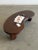 Ribbed Kidney Coffee Table in Walnut For Sale - Image 4 of 12