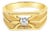 Solitaire Diamond Ring .20cttw 14k Yellow Gold, Size 7 For Sale