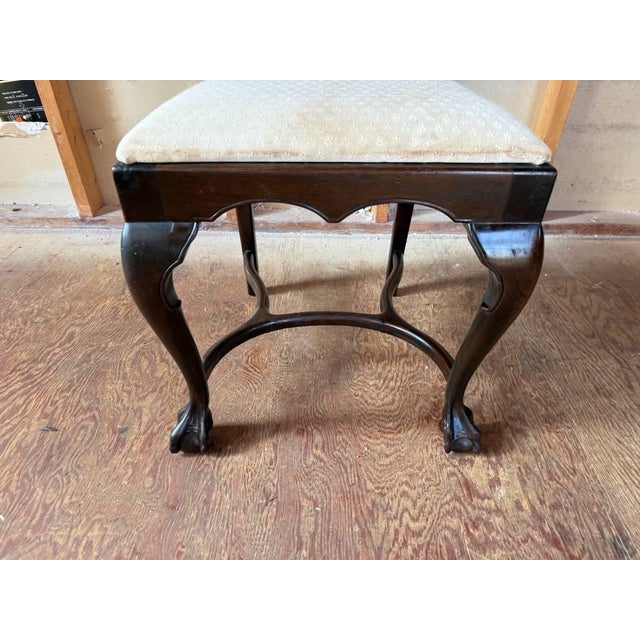 Antique George III Style Ball and Claw Feet Mahogany Side Chair For Sale In Washington DC - Image 6 of 14