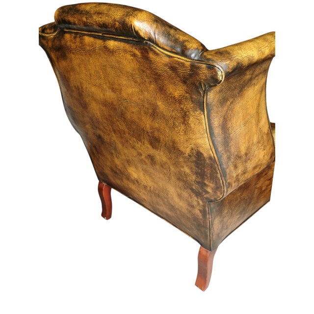 Elevate Your Space With This Rare Vintage Wingback Chair From the Renowned Douglas Furniture Company. For Sale - Image 11 of 12