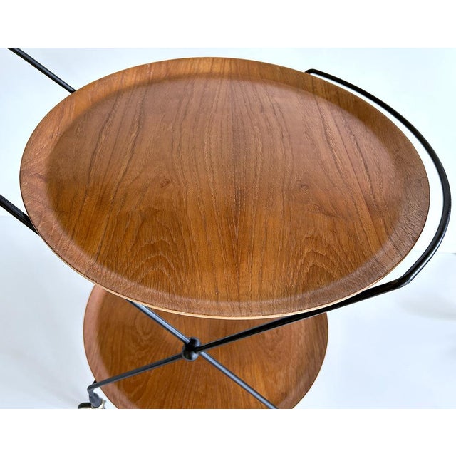 Wood Vintage Scandinavian Cart, 1960s For Sale - Image 7 of 13