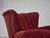 Wood Vintage Danish Relax Chair in Red Furniture Wool, 1950s For Sale - Image 7 of 18