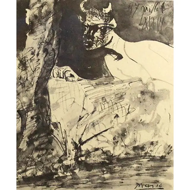 Pablo Picasso 1960s After Pablo Picasso Faun and Nude - Faune Et Femme For Sale - Image 4 of 4