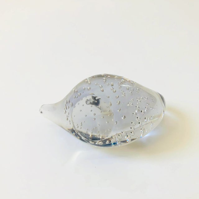 Transparent Art Glass Swan by Irice For Sale - Image 8 of 8