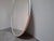Vintage Czechoslovakian Round Wall Mirror with Beige Frame, 1970s For Sale - Image 13 of 16