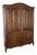 Antique French Louis XVI Style Carved Oak 2-Door Wardrobe For Sale