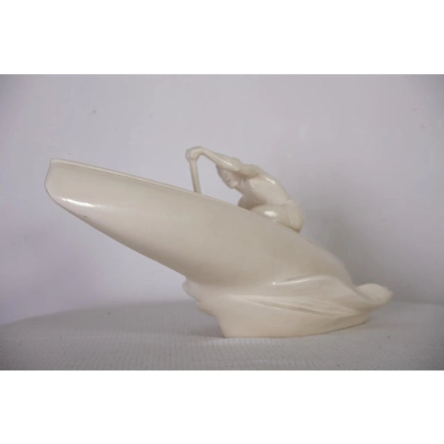 Former Czechoslovakian Ceramic Canoeing Sculpture from Jihokera, 1962 For Sale - Image 3 of 11