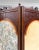 Victorian Edwardian Upholstered Carved Wood Folding Floor Screen For Sale - Image 10 of 12