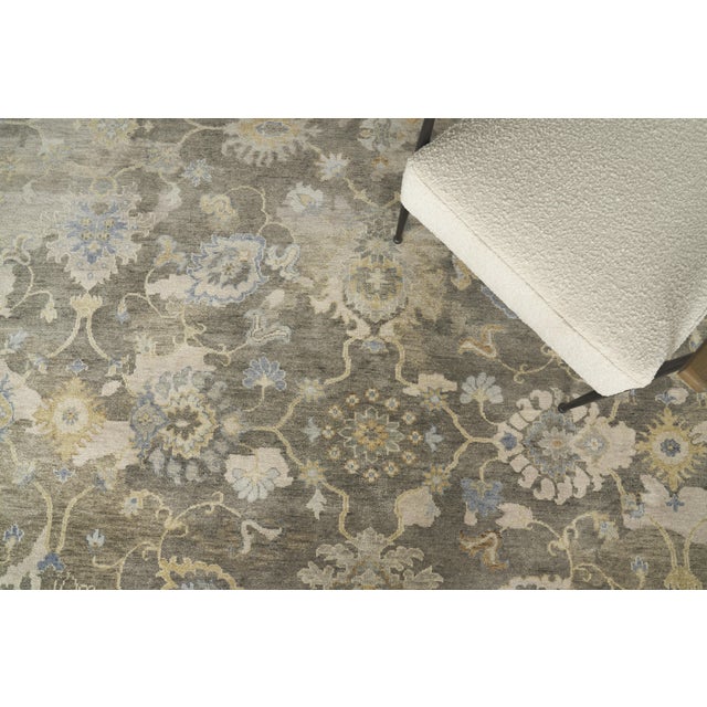 Textile Exquisite Rugs Essex Hand-Knotted New Zealand Wool Brown/Ivory/Rust Rug-8'X10' For Sale - Image 7 of 10