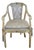 French Vintage Louis XVI Revival Grey Painted Armchair With Wedgwood-Style Medallions For Sale