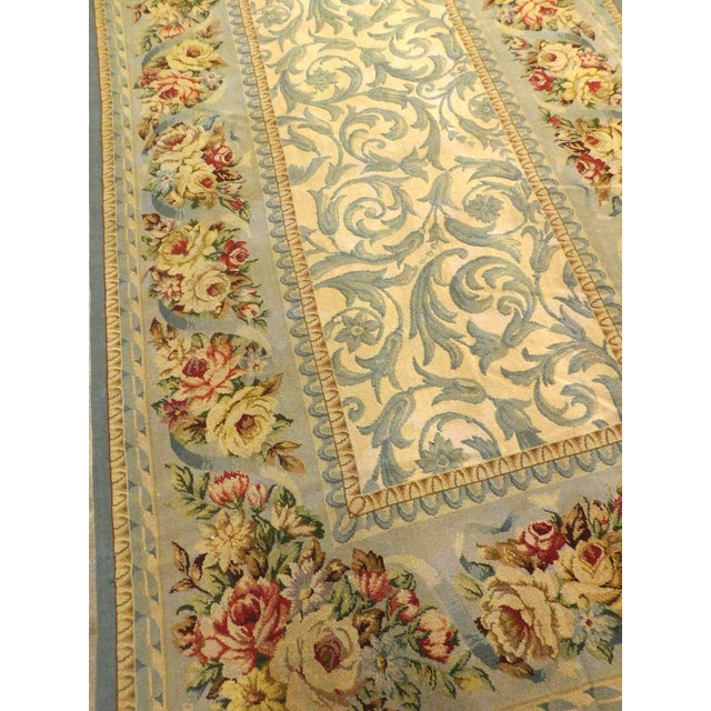 Vintage Hand Made Wool Needlepoint For Sale - Image 11 of 12