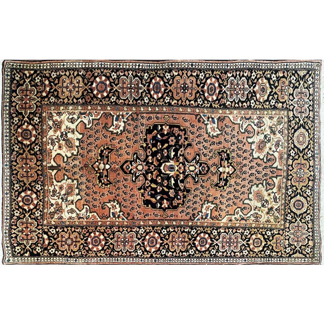 Antique Persian Feraghan Sarouk Rug, 3'4" X 5'2" For Sale - Image 4 of 10