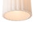 Scalloped Pendant Light - Weathered Brass, White Linen, Diffuser, Dimmable For Sale In Los Angeles - Image 6 of 7