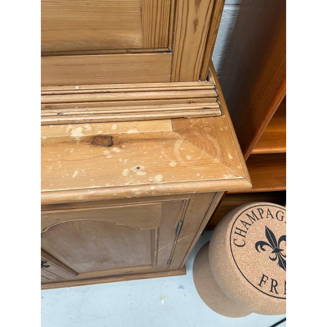 Wood Antique Pine Display Cabinet, 1890s For Sale - Image 7 of 12