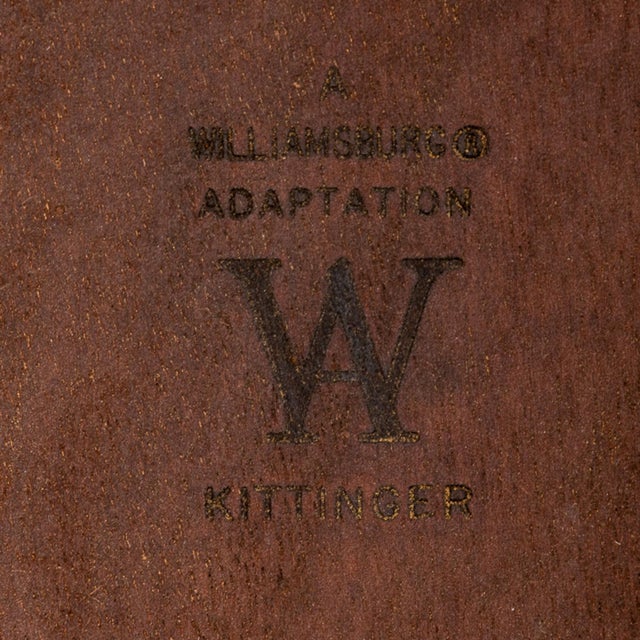 Kittinger Wa-1022 Colonial Williamsburg Mahogany Drop Leaf Table For Sale - Image 11 of 11