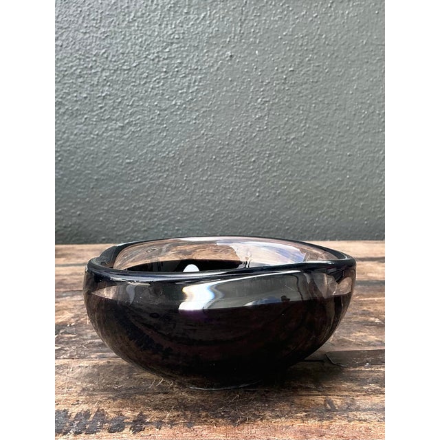 Glass Vintage Orrefors Glass Bowl For Sale - Image 7 of 12