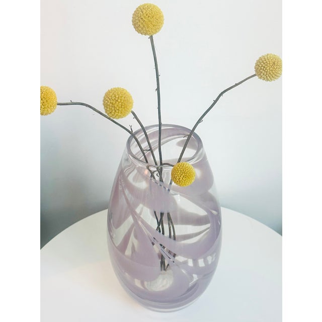 Mid-Century Modern Venini Murano Pennellate Art Glass Vase 1960s Italy Mid Century Modern For Sale - Image 3 of 6