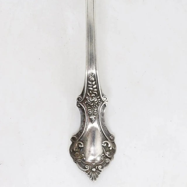 Traditional Early 20th Century American Manchester Silver Co. & Sterling Silver Jelly/Preserve Spoons - Set of 2 For Sale - Image 3 of 7