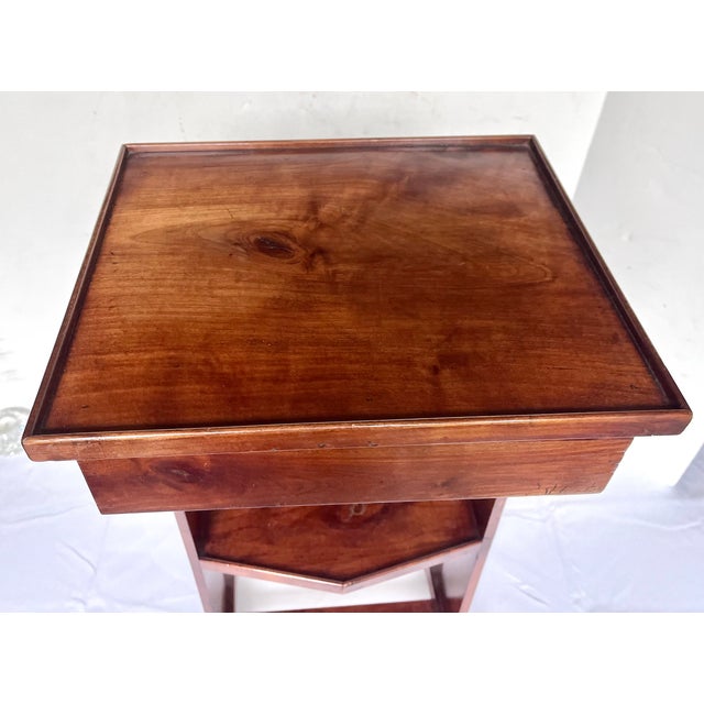Vintage Mahogany Two-Tier Drink Table For Sale - Image 9 of 18