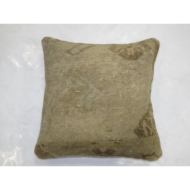 Vintage Oushak Rug Pillow For Sale - Image 4 of 5