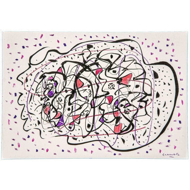 Abstract Composition is an original artwork realized by Maurizio Gracceva (Roma, 1955) in 2010. Good condition. Hand-...