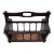 1990s Vintage MCM Mahogany Solid Wood Centurion Magazine Rack For Sale