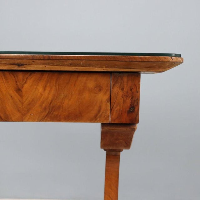 Biedermeier Writing Desk in Walnut For Sale - Image 6 of 12