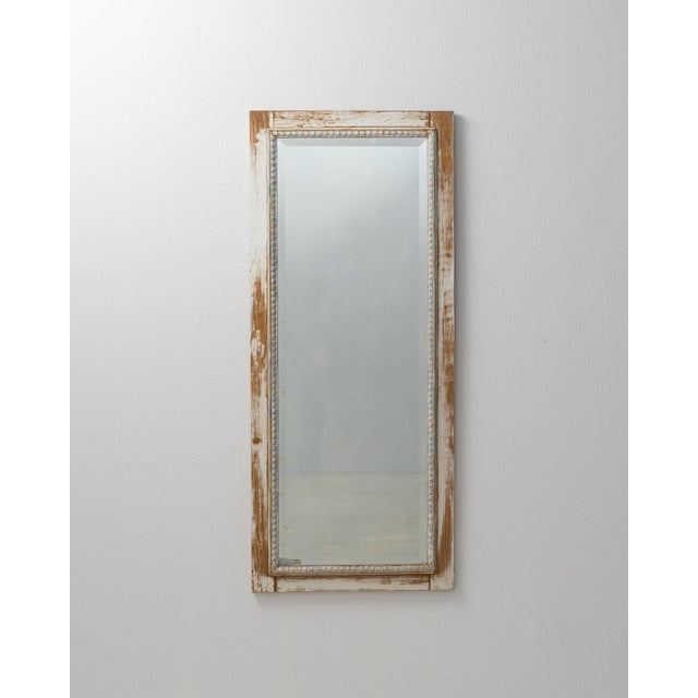 19th Century 19th Century France Cream Wood Mirror For Sale - Image 5 of 11