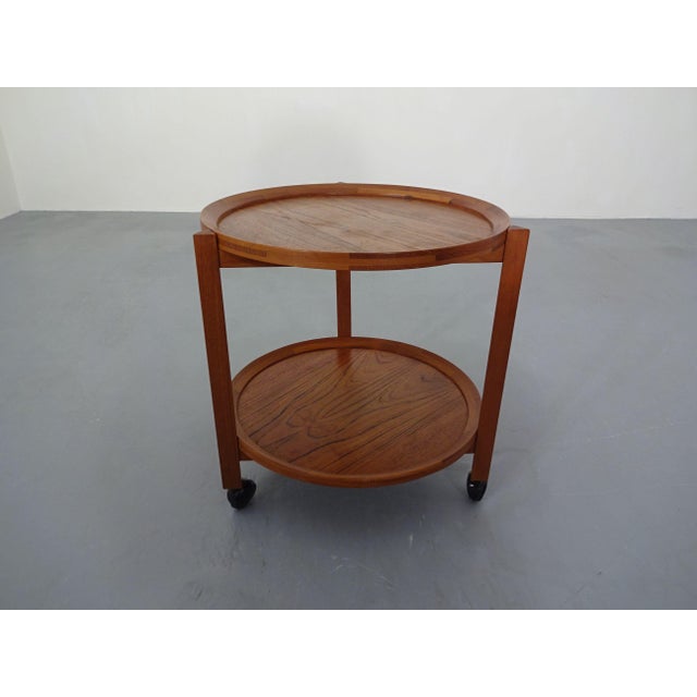 Vintage Teak Serving Trolley from Sika Møbler, Denmark, 1960s For Sale - Image 16 of 16