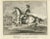Ballotade Horse Riding, 1765, Copper Engraving on Paper For Sale