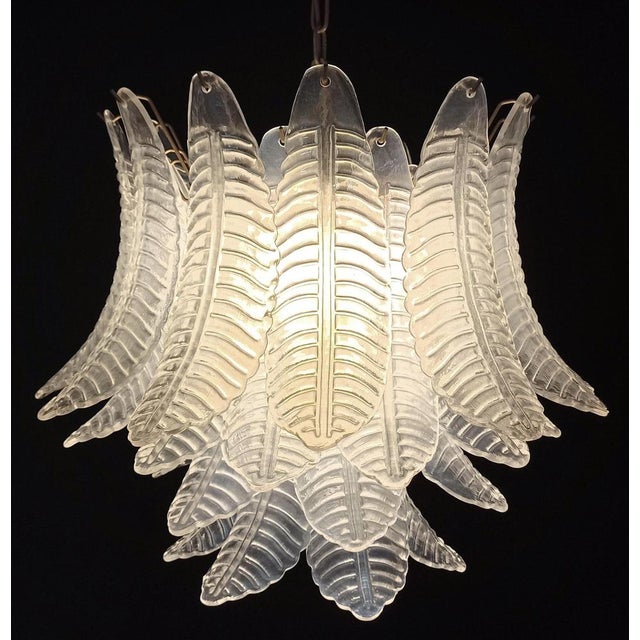 Vintage Italian Murano Glass Chandelier, 1980 For Sale - Image 4 of 18