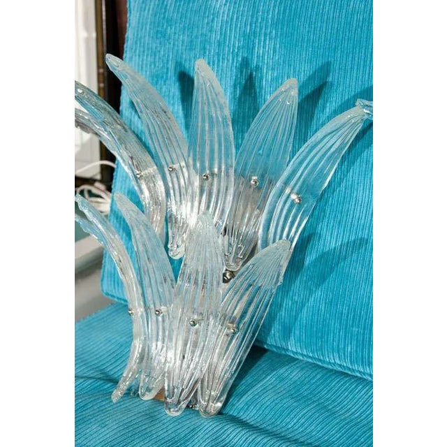 1960s 1960s Vintage Barovier Murano Venetian Glass Sconces- a Pair For Sale - Image 5 of 9