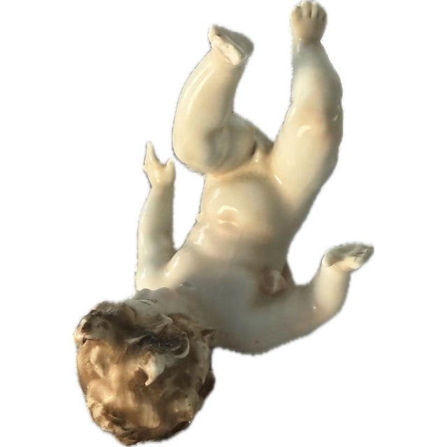 Late 19th Century Antique Capo Di Monte Set of 4 Tumbling Frolicking Putti Figurines For Sale In Charlotte - Image 6 of 17