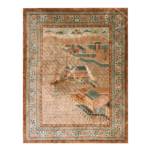 Vintage 1980s Chinese Silk Carpet ( 9' x 12'2" - 275 x 370 cm )