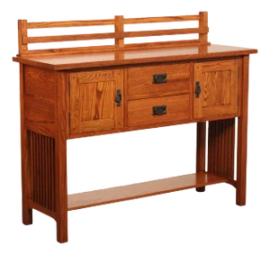 Mission Style Custom Quality Solid Oak Sideboard