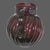 Mid-Century Modern Vintage Anchor Hocking Royal Ruby Red Swirl Tilted Ball Pitcher For Sale - Image 3 of 9