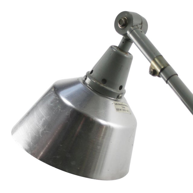 Mid-Century Modern Vintage Industrial Metal Desk Light by Curt Fischer for Midgard For Sale - Image 3 of 7