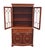 Mid 20th Century Vintage Antique Solid Mahogany Traditional Duncan Phyfe Inspired 39" China Cabinet 1236 For Sale - Image 5 of 15