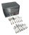 Silver-Plated Perles Cutlery Set for 12 with Anti-Oxidation Chest from Christofle, Set of 127 For Sale