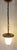 Mid-Century German Ceiling Lamp with Brass Frame, Light Amber-Tinted Glass Shade and Spiral Decoration, 1950s For Sale - Image 6 of 7