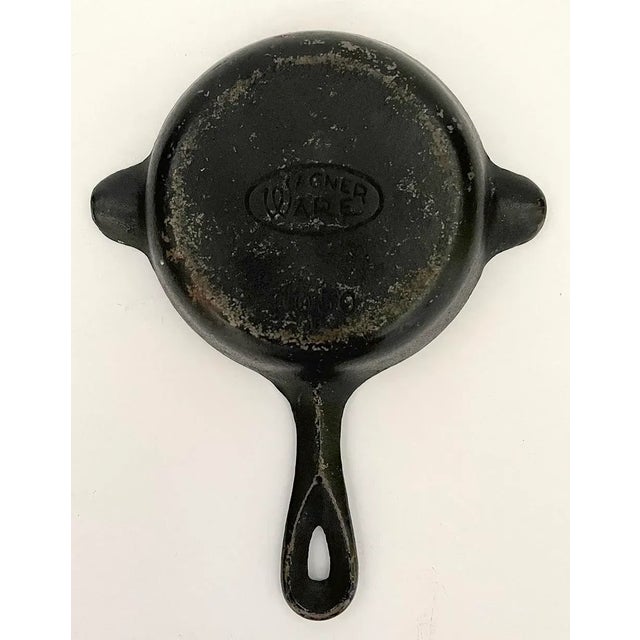 American Mid 20th Century Cast Iron Skillet Ashtray For Sale - Image 3 of 3