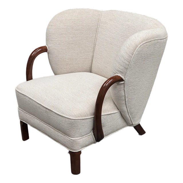 Viggo Boesen for Slagelse Møbelværk Model 107 Lounge Chair, 1940s. For Sale