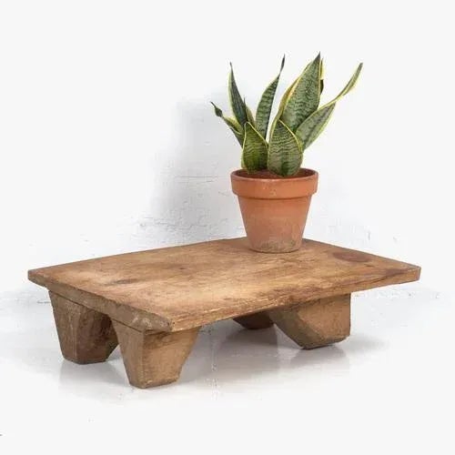 Antique Square Side Table, 1900s For Sale - Image 6 of 9